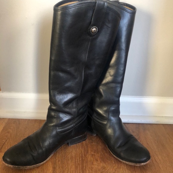 Frye black Melissa tall riding boots - size 6 - Picture 2 of 5